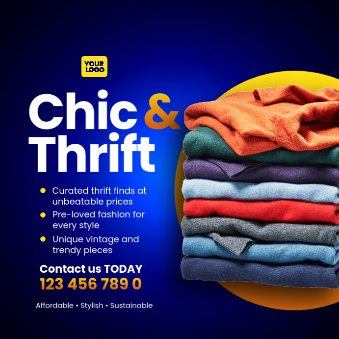 Thrift Store Promotion Flyers Template | PosterMyWall