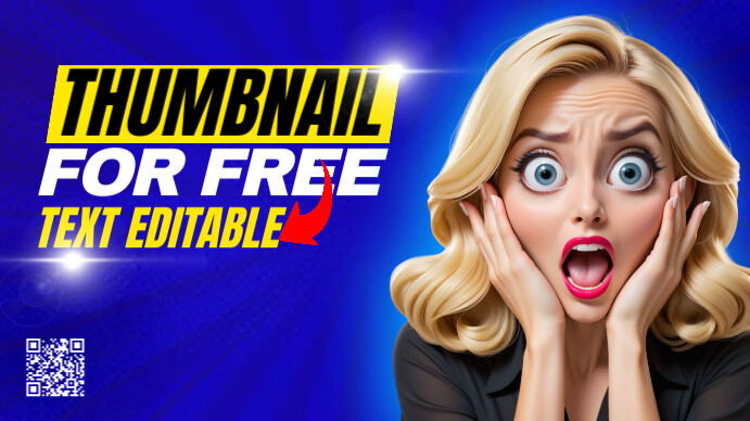 Blue Thumbnail for free editable Digital Display (16:9) template