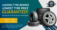 Blue tire shop Facebook post template