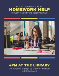 Blue Tutor Flyer Template