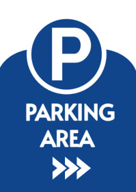 Bleu Parking Sign A6 Template