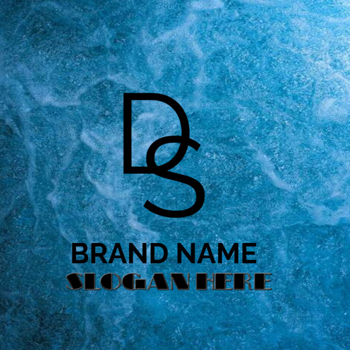 Typography Blue Copy of Blue Typographic Logo Logo | PosterMyWall