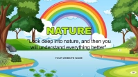 Blue Typographic Nature Scene Album Covers  Youtube Channel Cover Photo template