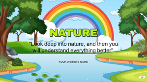 Blue Typographic Nature Scene Album Covers  Youtube Channel Cover Photo template
