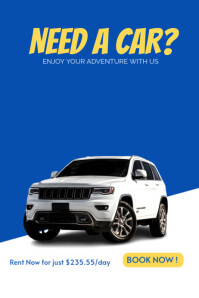 Blue Typographic Professional Rental Poster Poster โปสเตอร์ template