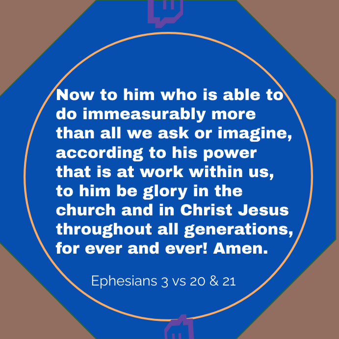 Blue Typography Inspirational Bible Quotes I Template | PosterMyWall