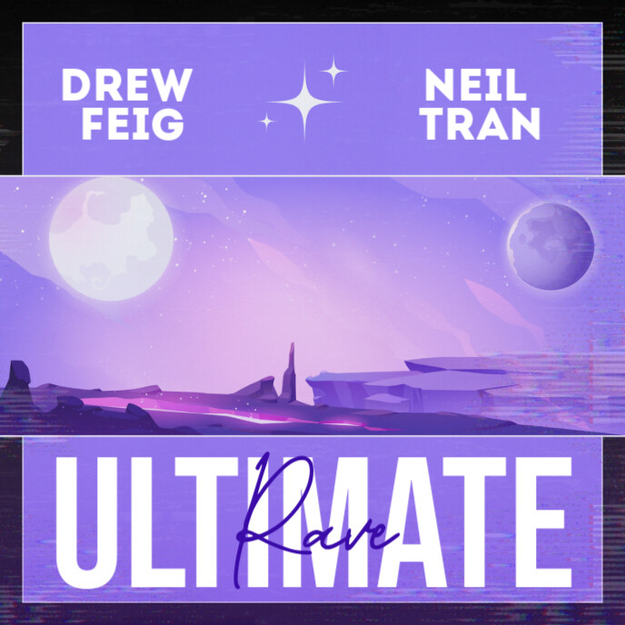 Blue Ultimate Rave Album Cover Templat | PosterMyWall