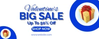 Blue Valentine's Sale Outdoor Banner template