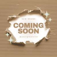 Blue Vintage Coming Soon Instagram Post template