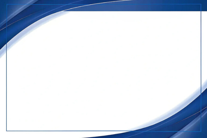 Blue Wave Frame Template Cartaz