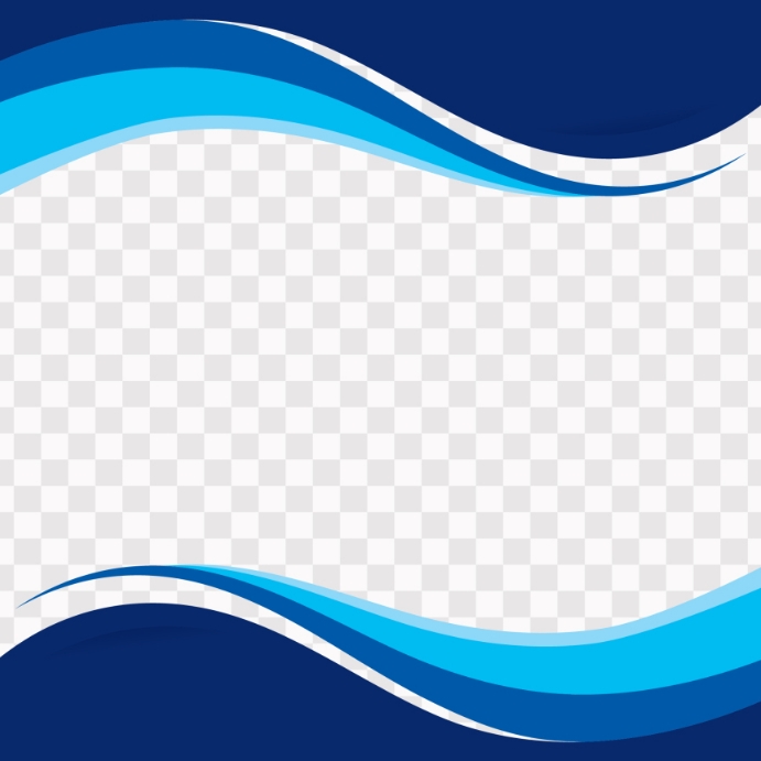 Blue wavy shapes transparent background Template | PosterMyWall