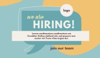 Blue We Are Hiring Template Tag