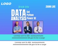 Blue Webinar  Large Rectangle Большой прямоугольник template