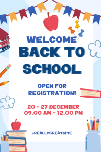 Wit Back to School Poster Template