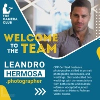 Blue Welcome To The Team Instagram Video Temp template