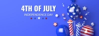 Blue White USA Independence Day Greeting Face template