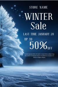 Blue Winter Sale Discount Offer Tumblr Graphic Ihluzo le-Tumblr template