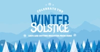 Blue Winter Solstice FB Shared Image Immagine condivisa di Facebook template