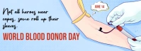 Blue World Blood Donar Day Facebook Cover Photo template