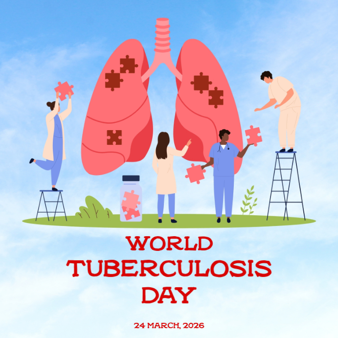 Blue World Tuberculosis Day Instagram Post Template | PosterMyWall