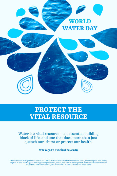 Water Rivinding Poster Scarcity Of Water Poster