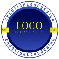 Blue  Yellow Beautiful Circle Add Since  Logo template
