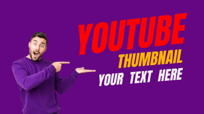 Blue YouTube Thumbnail YouTube Thumbnail Template | PosterMyWall