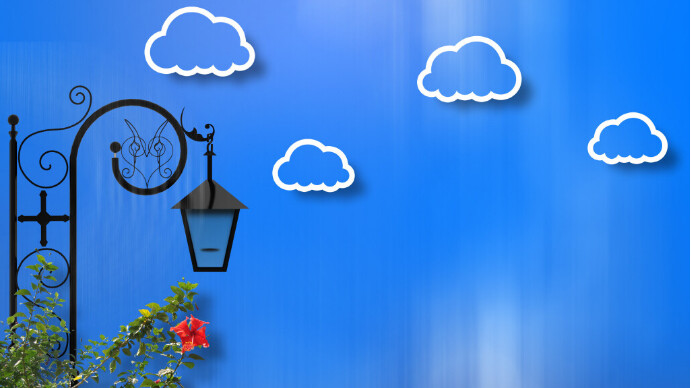 Copy of Blue Zoom Meeting Background PosterMyWall