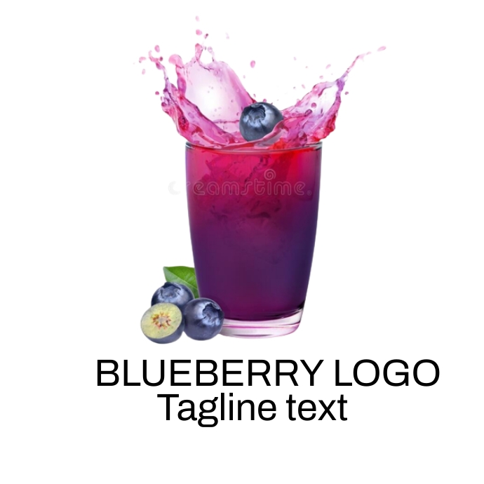 Copy of blueberry Juice logo PosterMyWall