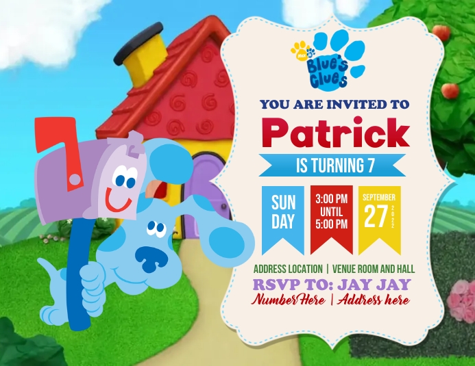 Blues Clues Template PosterMyWall Blues Clues Template PosterMyWall