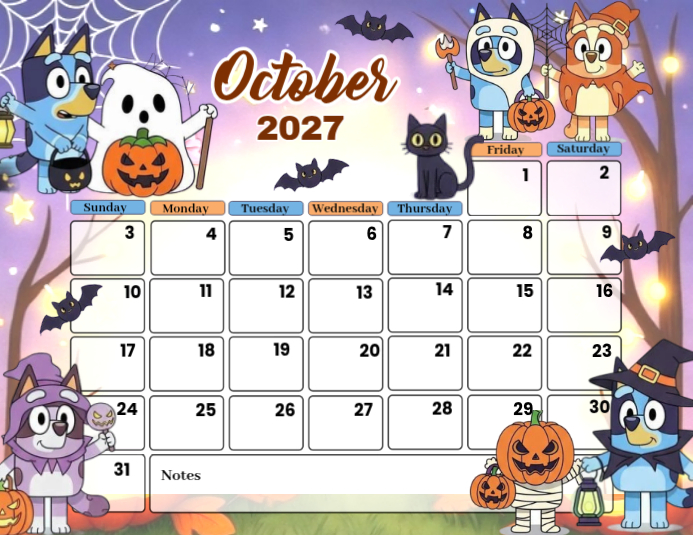 White Halloween Calendar Flyers Template | PosterMyWall