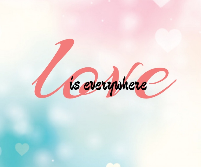 Blurred Valentine's Day Background Medium Rectangle template
