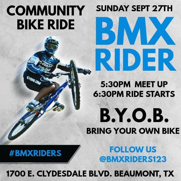 Biker Ride Flyer This Design Template is not available | PosterMyWall