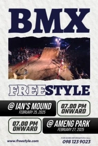 BMX Freestyle Event Poster template
