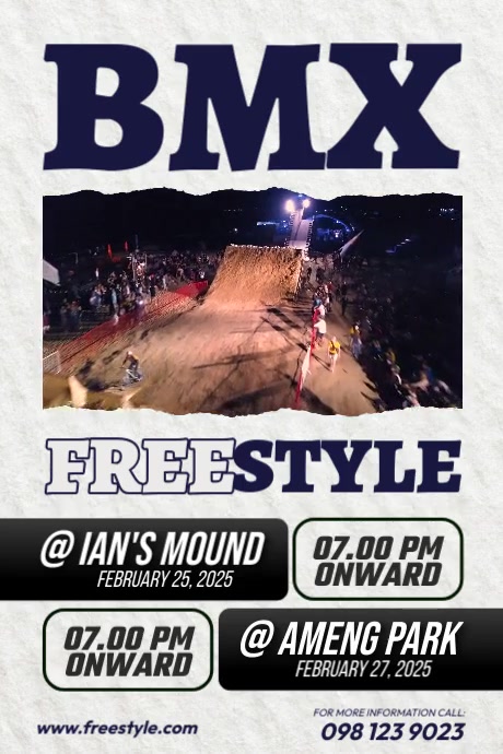 Bmx Newsletter Example BMX Freestyle Event Template | PosterMyWall