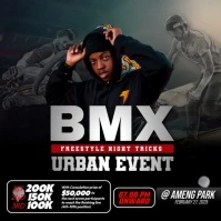 BMX Freestyle Event Instagram-Beitrag template