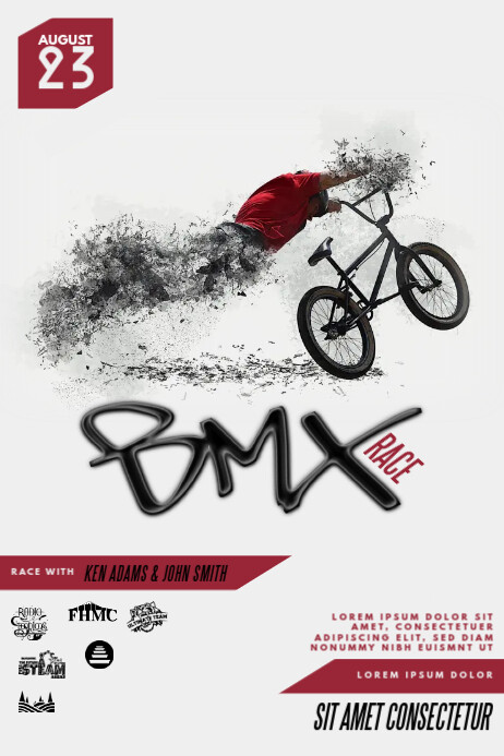 Bmx Newsletter Example BMX Flyer Template | PosterMyWall