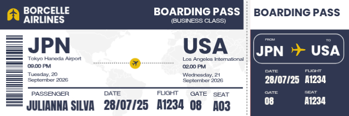 Boarding pass email header Template | PosterMyWall