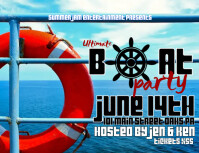 Nautical Boat Party Yacht Invitations Party Invitations