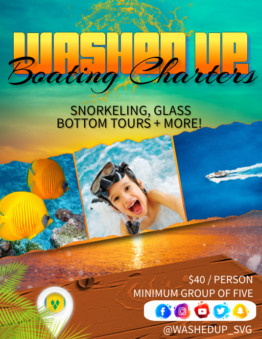 Boat Ride Charter Flyer Template PosterMyWall