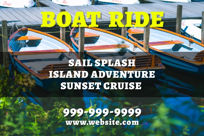 Boat ride Template | PosterMyWall