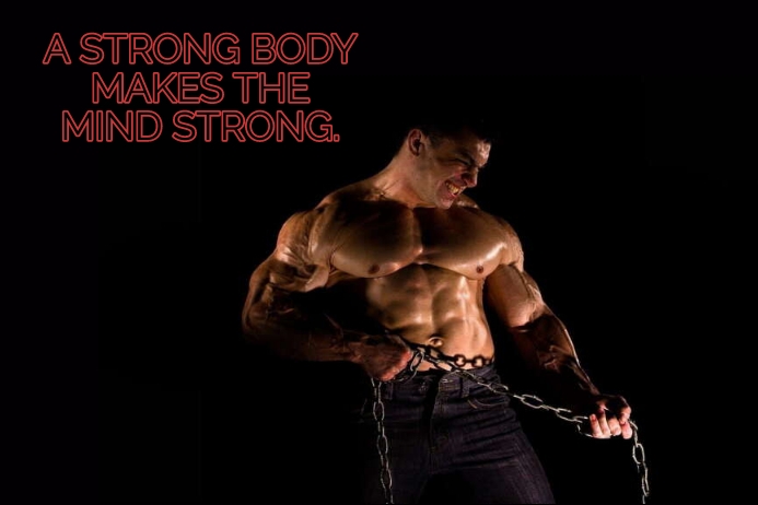 BODY AND MIND QUOTE TEMPLATE Poster