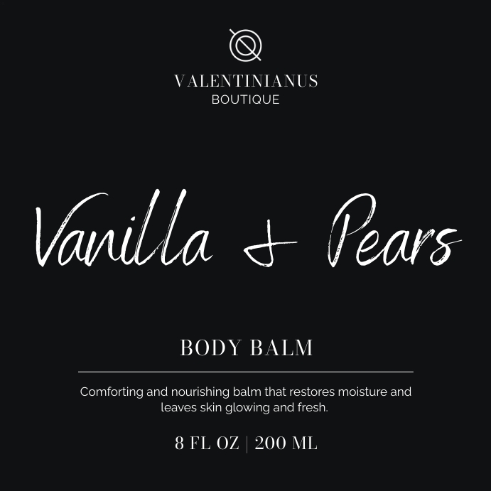 Balm Poster Plantilla de body balm black and white colors square label | PosterMyWall