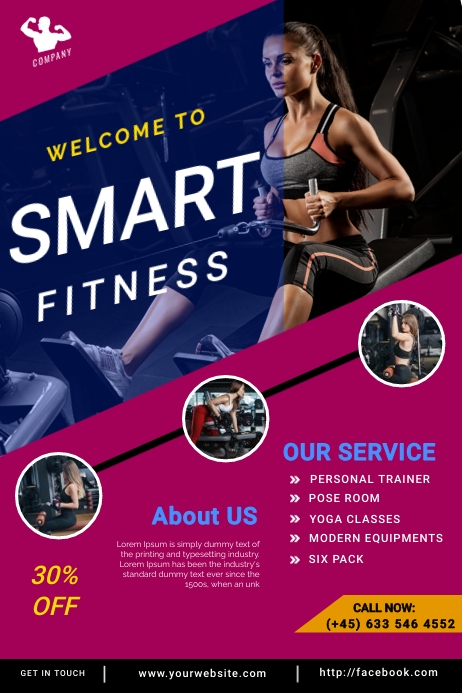 body building Poster template