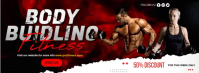Body Building Fitness Banner Facebook Cover Photo template