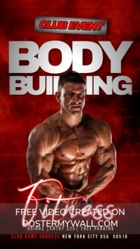 Body Building Fitness Instagram-verhaal template