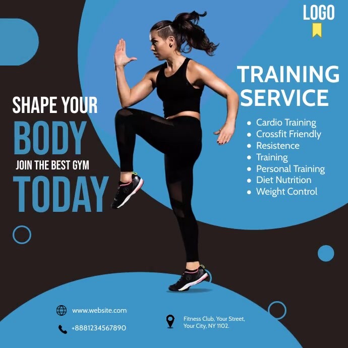 Body Fit Design Plantilla de Body Fitness | PosterMyWall