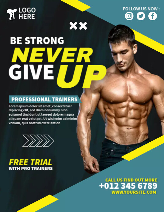 Body Fitness Template | PosterMyWall