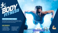 Body Fitness GYM Banner Blog Header template