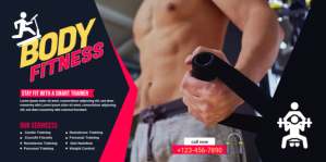 Body Fitness GYM Banner template